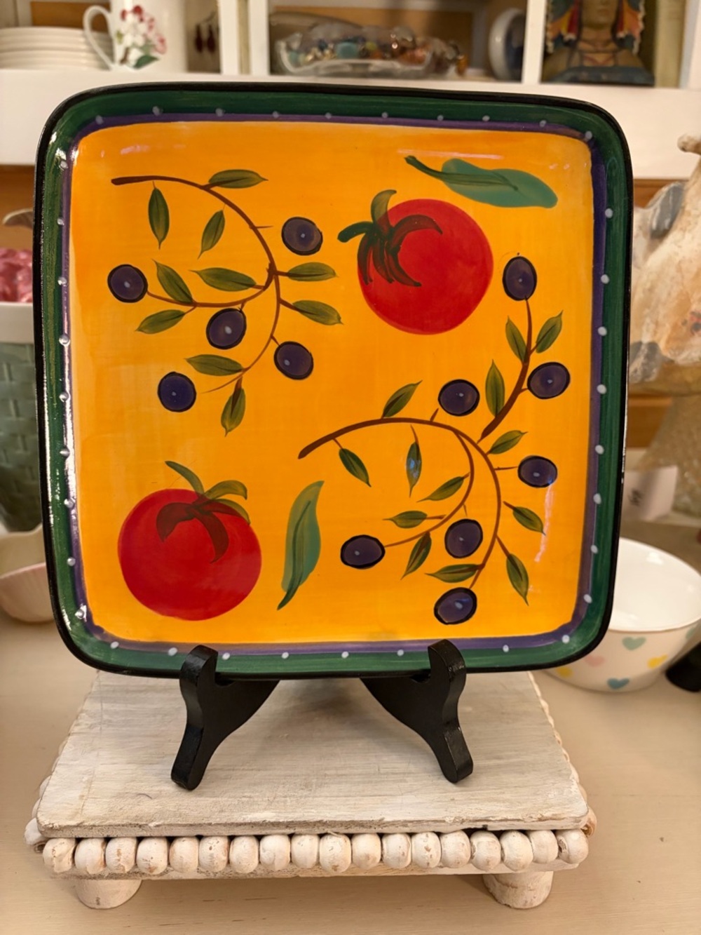 Dansk Italian Garden Square Plates (2)